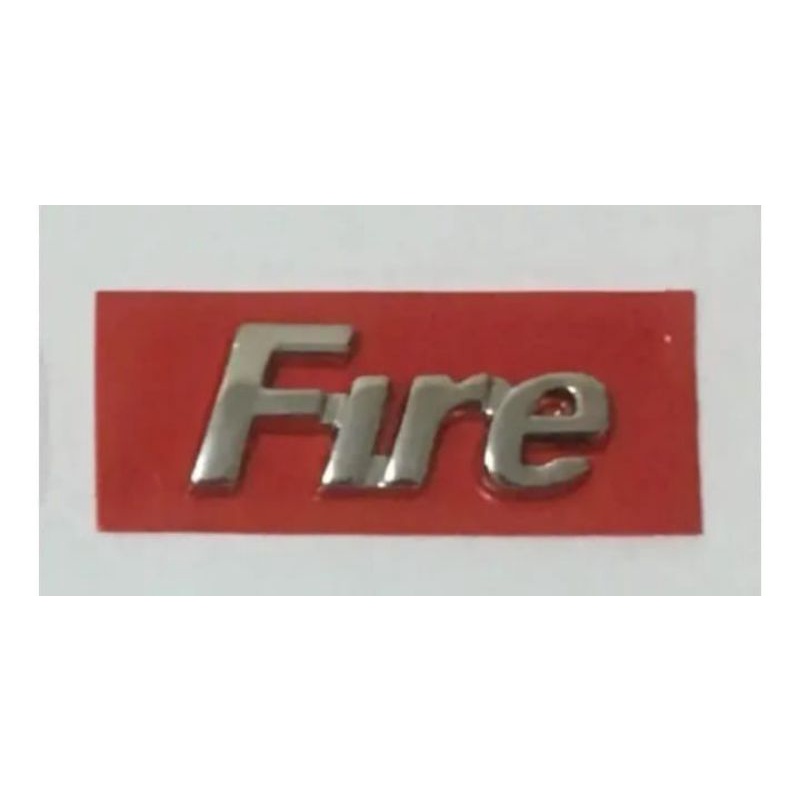 emblema letreiro Palio fire duas peças cromadas adesivo 3M que — imagem 2 de 2