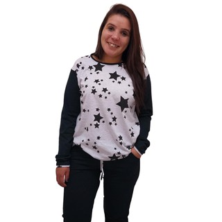 Pijama Feminino Inverno Manga Longa Fechado Calça Comprida - Promoção
