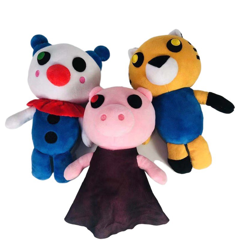 Roblox Piggy Plush Toy Tiger Clown Soft Plushee Doll Stuffed Kids Fans Gift Shopee Brasil - roblox piggy plush toy