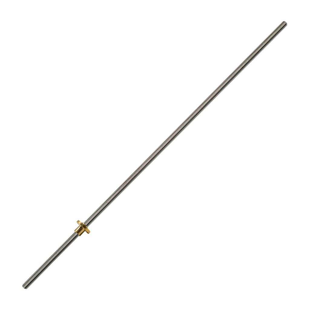 Fuso Trapezoidal de Avanço TR8 8 x 500mm com Castanha