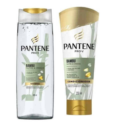 Kit Pantene Bambu (Shampoo de 200ml + Condicionador de 150ml) em Oferta na Shopee