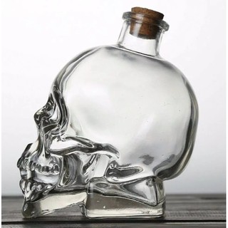 Garrafa De Caveira Cranio De Vidro Para Bebidas - Decoração E Enfeite