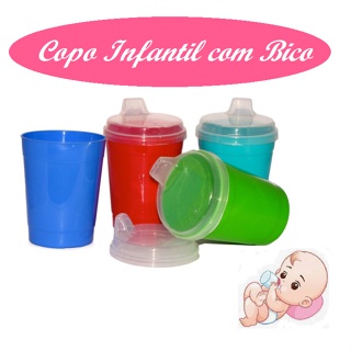 Copo Com Bico Removível Infantil - Transição - Copo do Bebê -Erca Plast em Oferta na Shopee