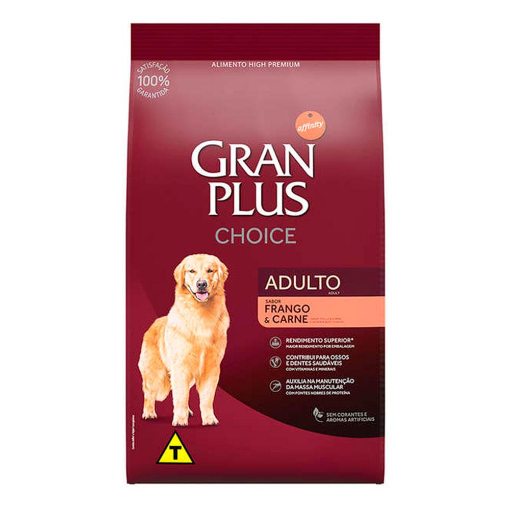 Ração Gran Plus Cães Choice Adultos Frango e Carne - 10,1kg em Oferta na Shopee