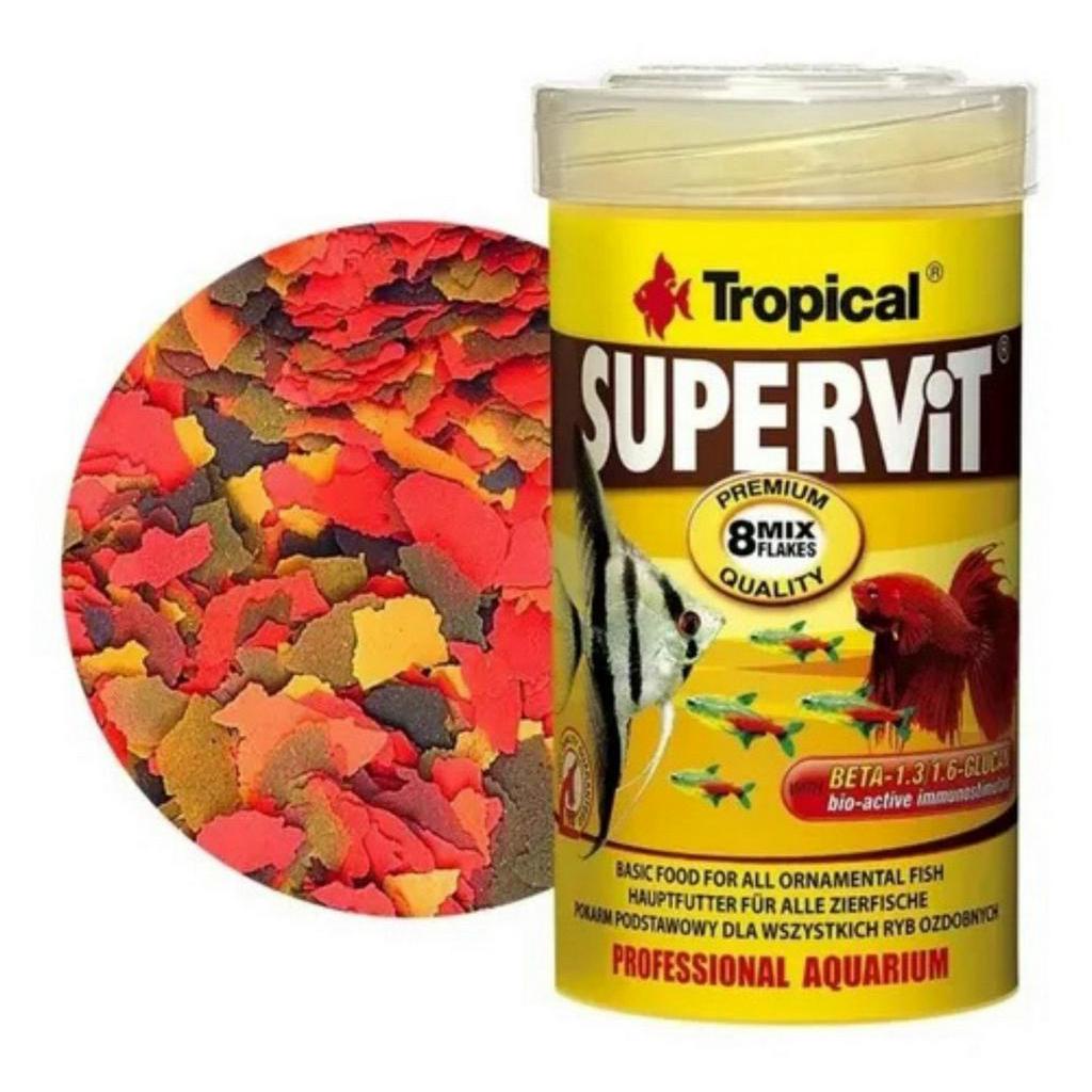 Ração  SUPERVIT TROPICAL 12G POTE p/ Aquário em Oferta na Shopee