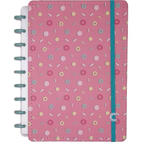 Caderno Inteligente A5 - arco iris ,lilas pastel,splash,lolly,candy e rosa pastel