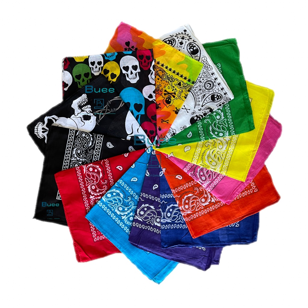 Bandana Lenço Estampada - Moda Rock - Varias Cores