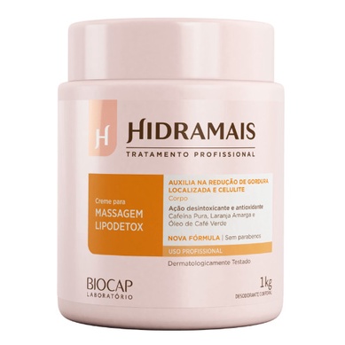 Creme para Massagem Hidramais 1Kg LipoDetox