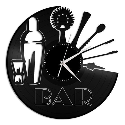 Bar - Relógio Disco De Vinil Decoração