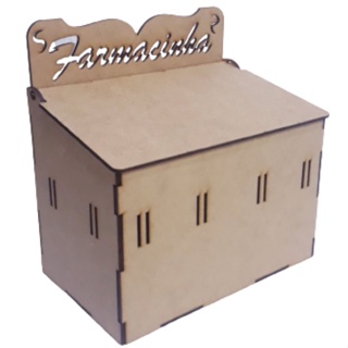 Farmacia MDF Passa Fita farmacinha Porta remedio organizador de remedio MDF cru em Oferta na Shopee