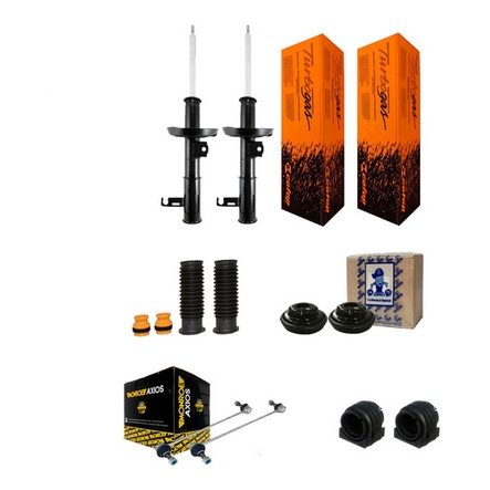 Amortecedor Dianteiro Kit Bieleta Bucha Barra Gm Cruze 11...