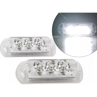 Farol Strobo Avulso Par Zendel Led Branco À Prova Dágua em Oferta na Shopee