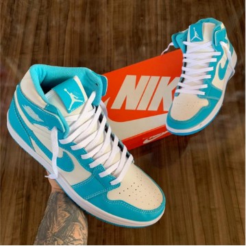 Tenis Nike Air Jordan 1 Retro Azul Bebe Feminino Masculino Linda Cor Shopee Brasil