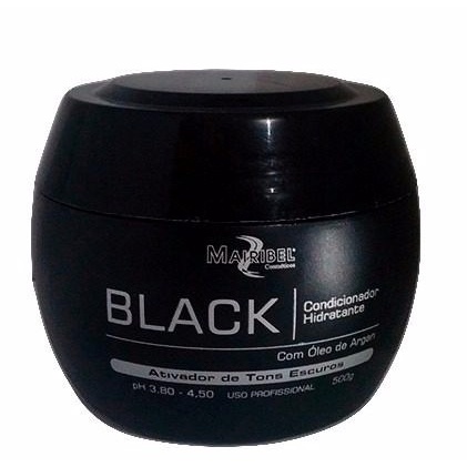 Máscara Matizadora Black Mairibel Cabelo Brilhoso 500g