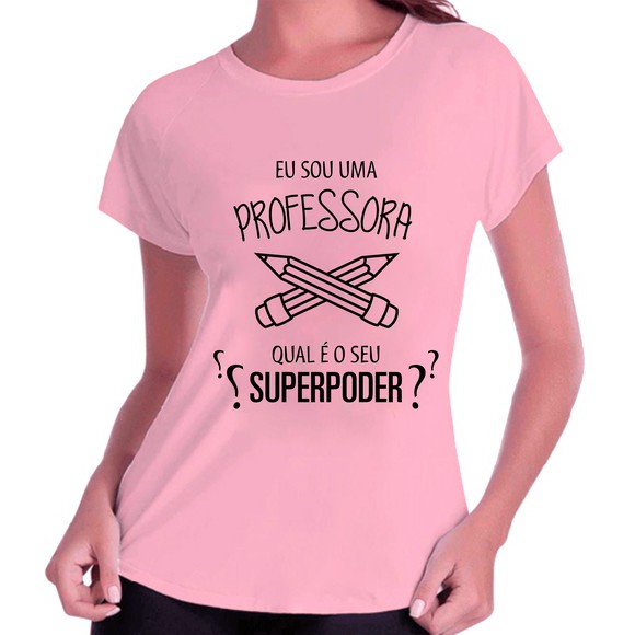 Camiseta Baby Look Pedagogia Professora Pedagogia camisa femi faculdade curso modelo lápis