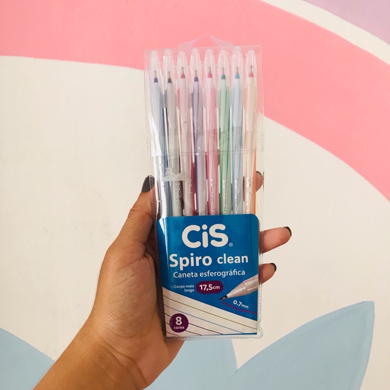 Kit com 8 canetas- Cis Spiro Clean | Shopee Brasil