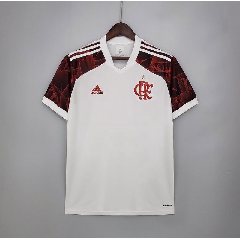 Camisa de Time Flamengo branca 21/22 Camisa Tailandesa 1.1