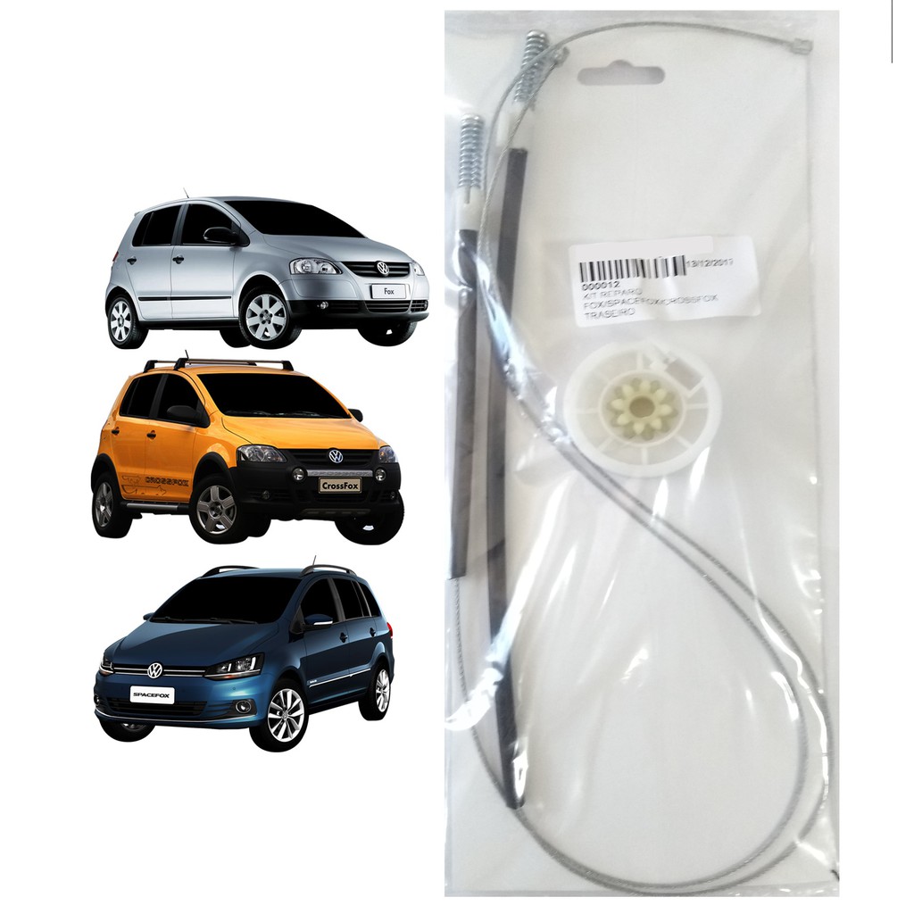 Kit Reparo Cabo Maquina D Vidro Elétrico Fox/space para veículos 4 Portas TRASEIRO