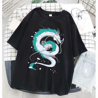 T Shirt Camiseta Básica Algodão Unissex Haku A Viagem De Chihiro Moda Tumblr