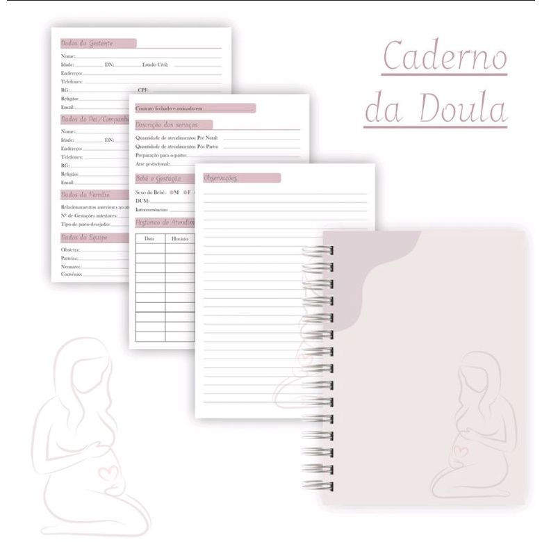 Caderno Doula, Planner Doula