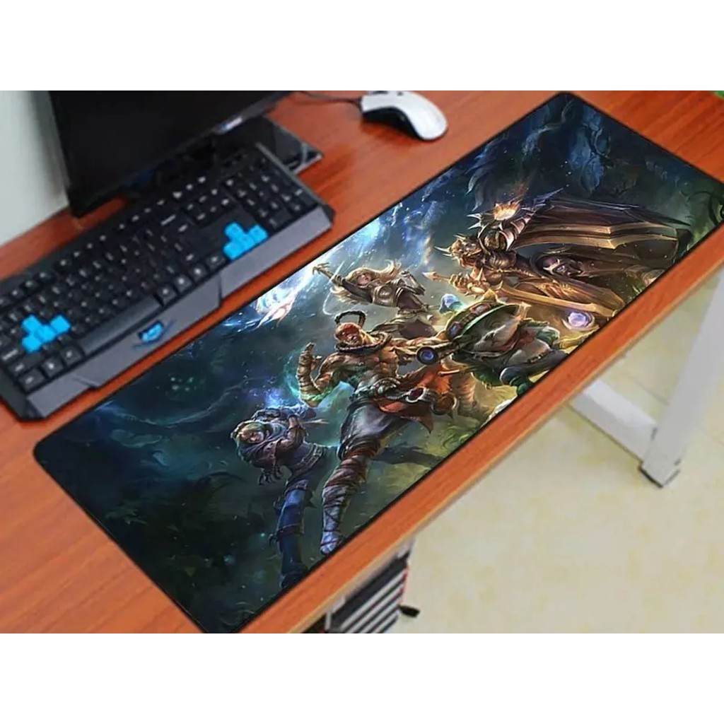 Mouse Pad Gamer Grande League of Legends 70x35x3mm Envio Imediato lol speed com estampa Shopee