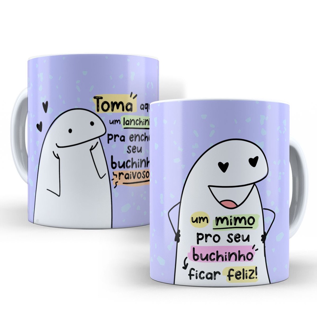 Caneca Café Personalizada de Porcelana Flork Meme Engraçada Divertida Mod.458 Lanchinho