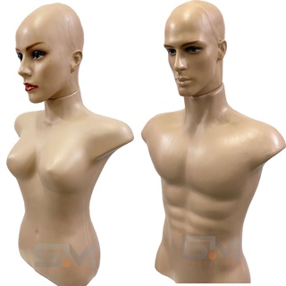 Busto Com Cabeça, Masculino ou feminino em plástico em Oferta na Shopee