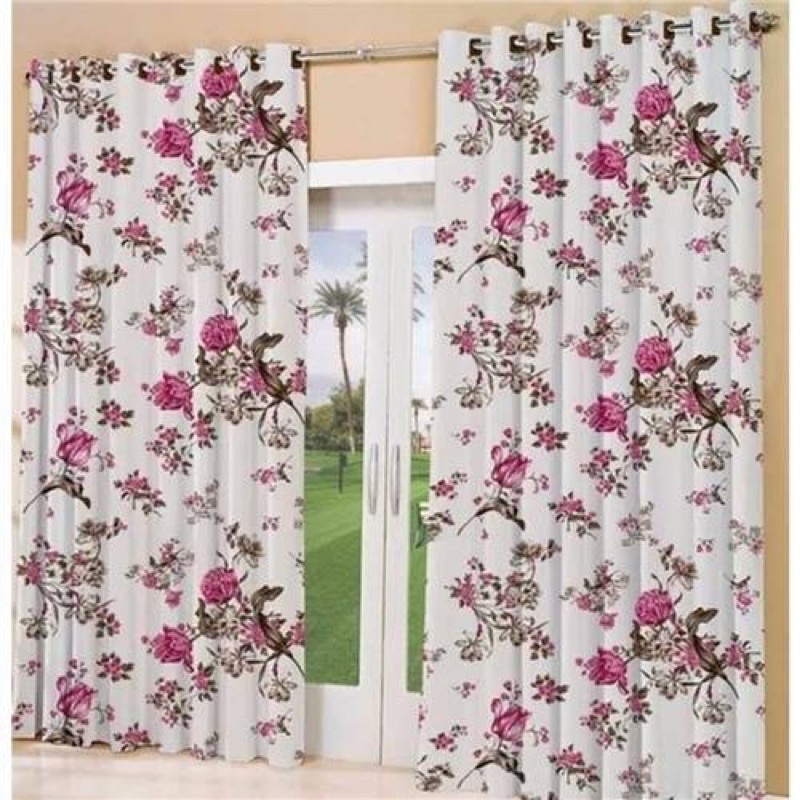 Cortina sala ou porta Estampada Floral 3.00x2.80 em Oferta na Shopee