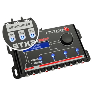 Processador Stetsom STX2448 4 Vias Equalizador Crossover De Áudio STX 2448