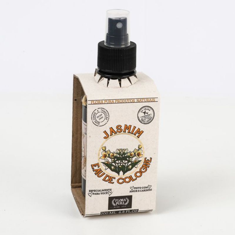 COLONIA EAU DE COLOGNE DE JASMIM- 200ML FLORA PURA