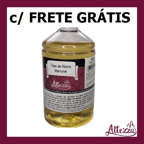 Óleo de Rícino Puro para Crescimento de Cabelo com Laudo de Análise de 500ml