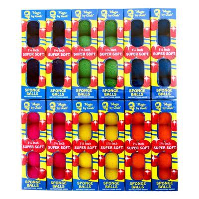 Mágica 4 Bolas de Espuma Goshman Super Soft 1,5 Inch Cores Variadas