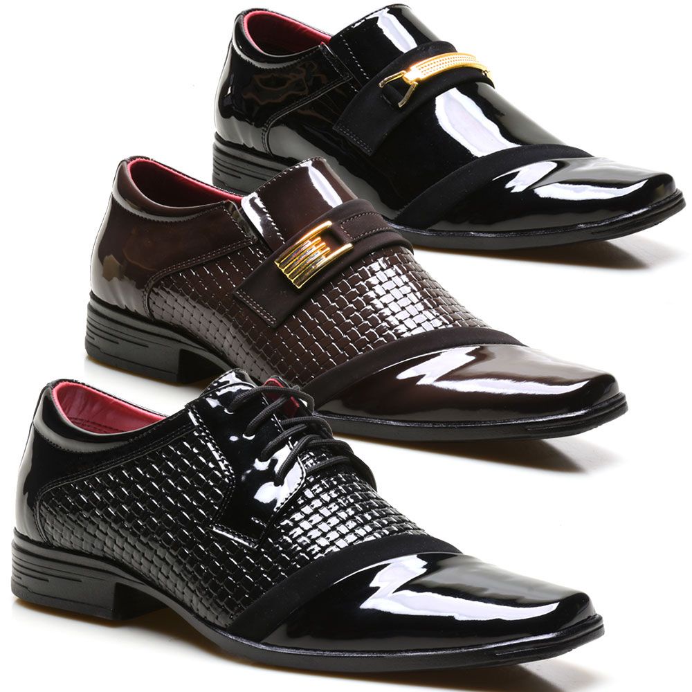 Kit 3 Pares de Sapato Social Masculino Moderno Confortável
