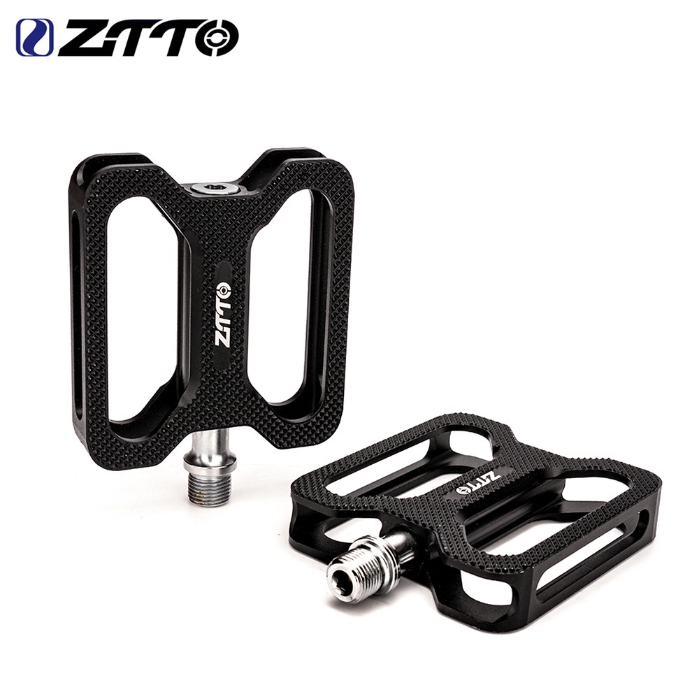 ZTTO Pedal De Bicicleta Ultraleve Antiderrapante , Plano Com 2 Rolamentos Selados Para MTB , De Estrada , BMX , Peça Dob