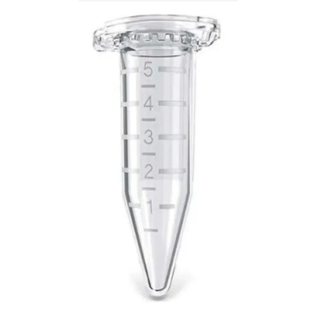 Microtubo De Centrifugação Flaconete Pino Cápsula 0,5 ml Graduado Incolor C/ 1000 Unidades.