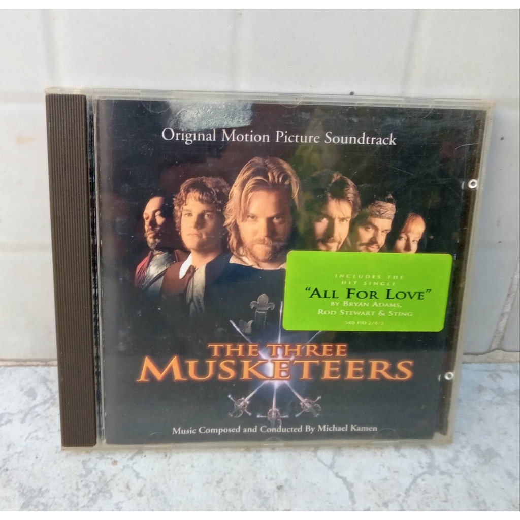 CD The Three Musketeers - trilha sonora filme 3 Mosqueteiros - com Bryan Adams, Sting - Importado