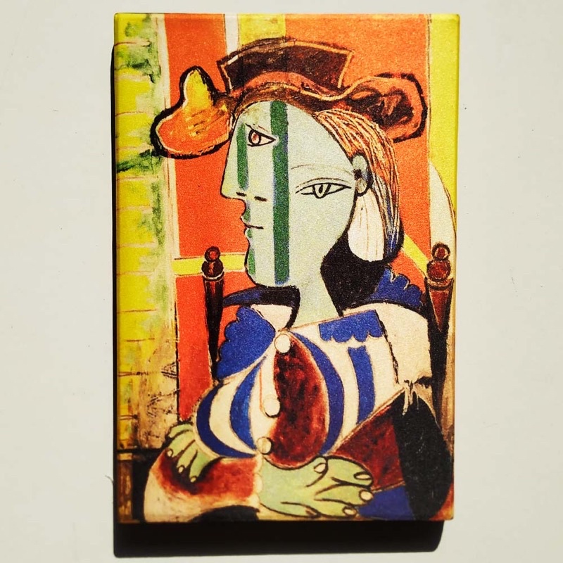 Quadro tela Pablo Picasso Mulher com braços cruzados obras de artes tela acetinada