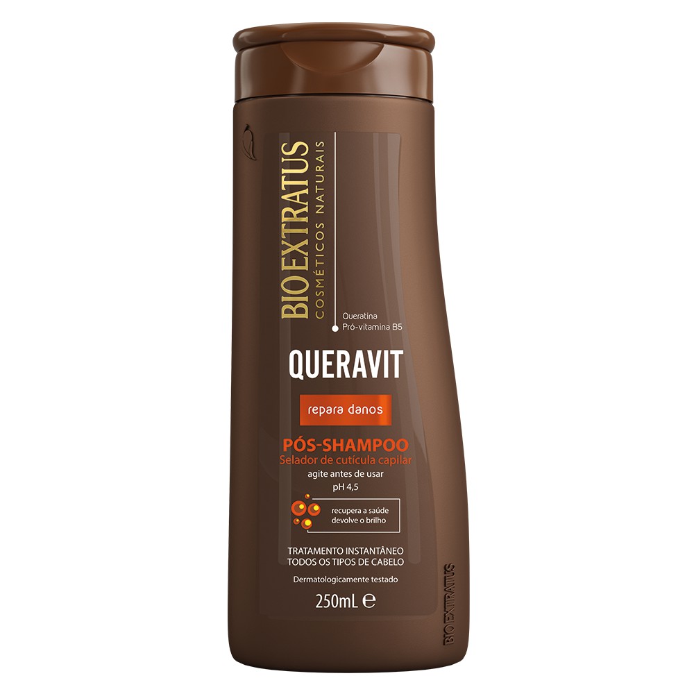 Queravit Pós Shampoo 250ml Selador de Cutícula Capilar Bio Extratus