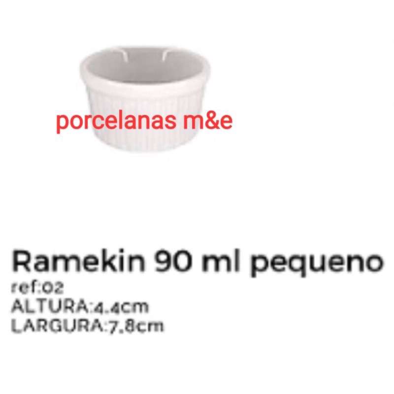 ramekim kit 36 peças  em porcelana 90 ml