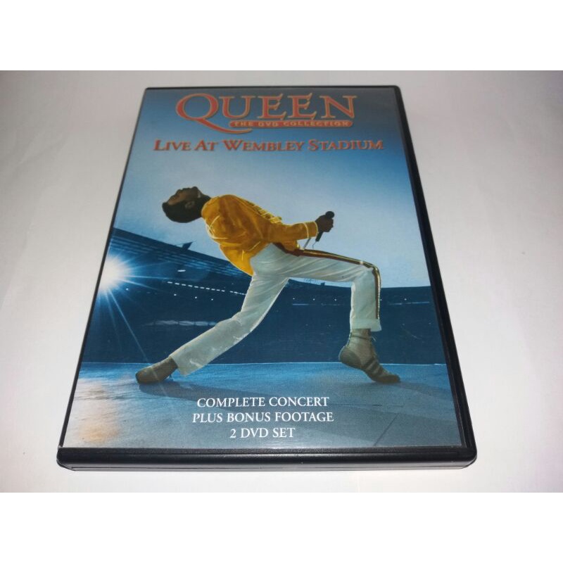 Dvd Duplo - Queen - Live at Wembley Stadium 1986 - Oficial - Encarte