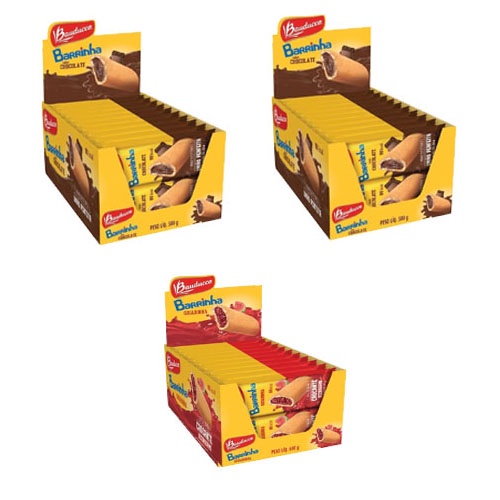 Kit C/3 Caixas 2 Maxi Chocolate e 1 Maxi Goiabinha 25gr C/20un - Bauducco