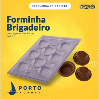Forma 03 Partes Para Chocolate Forminha Para Brigadeiro COD : 21