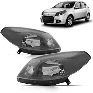 Par Farol Sandero 2012 2013 2014 Mascara Cinza em Oferta na Shopee