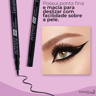 Caneta Delineadora Intense Líquida à Prova d’Água 24 Horas - Febella Makeup' CD3021 em Oferta na Shopee