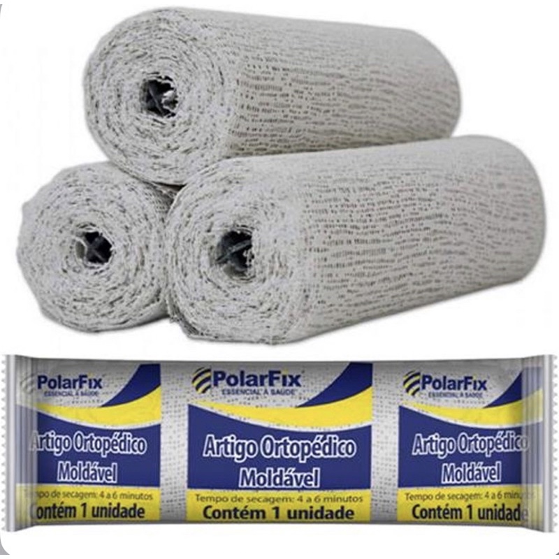 Atadura gessada 15cmx3m polarfix em Oferta na Shopee