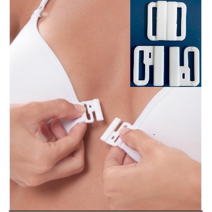 Grampo de Biquíni/ Clipes/ Fecho Frontal Nadador Sutiã/Fecho Frontal para Sutiã Plástico c/ 20 fechos completos