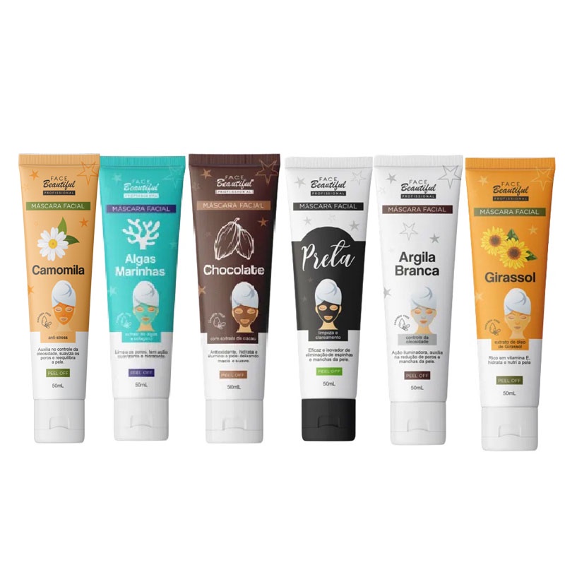 Máscara Facial Bisnaga Pell Off Face Beautiful 50ML
