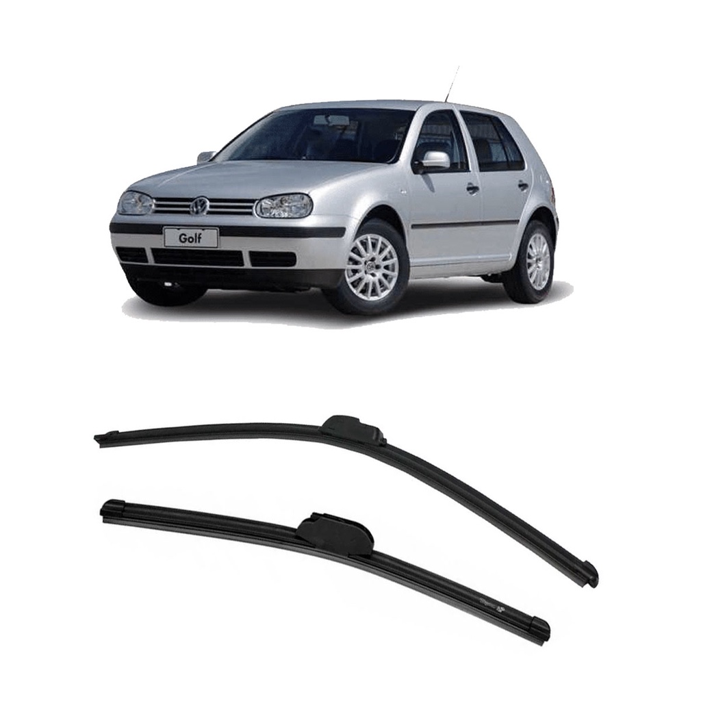Kit Palheta VW Golf MK4 GIV Sapão 1999 a 2008 Limpador Parabrisa Silicone