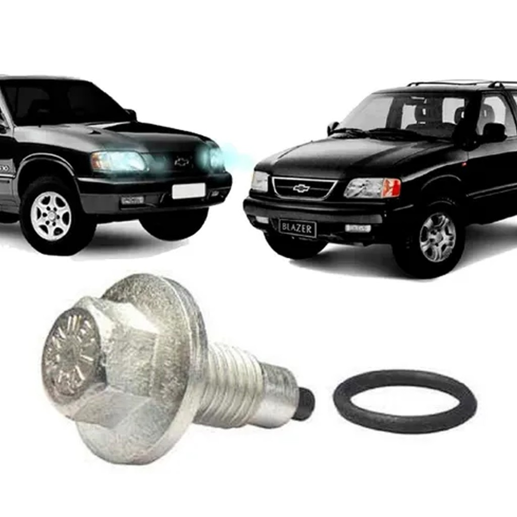Bujão Do Carter Óleo Motor C/ Anel Junta Blazer S10 4.3 V6