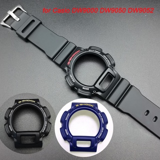 DW9052 Capa De Relógio/Moldura Para Pulseira CasioDW-9000 DW9050 DW9052/Preta Vermelha Palavra